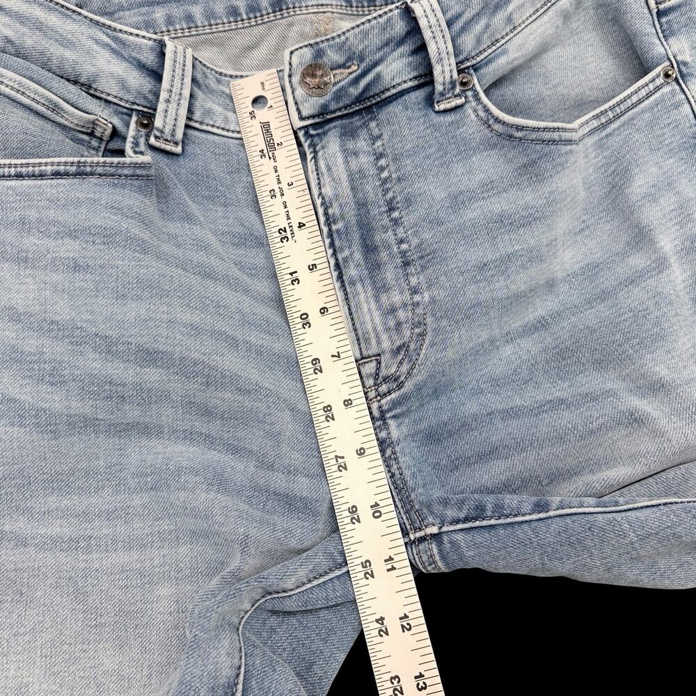 Buffalo David Bitton Straight Six Jeans Mens 34x32 Light Wash Stretch - Picture 5 of 13